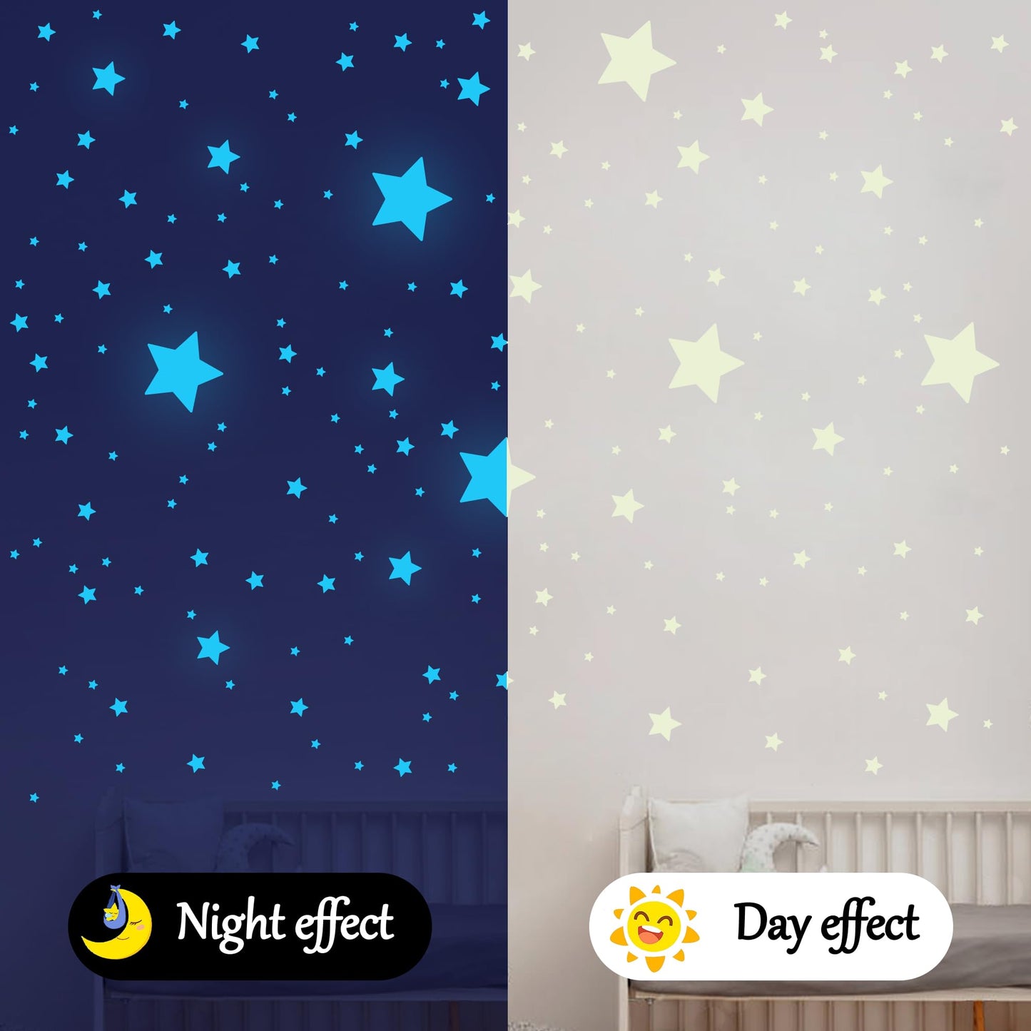 421Pcs Glow in The Dark Stars Ceiling Stars Glow in Dark Space Planet Universe Galaxy Wall Decals Glow in The Dark Wall Stickers for Boys Girls Kid Bedroom Living Room Decor Christmas Gift