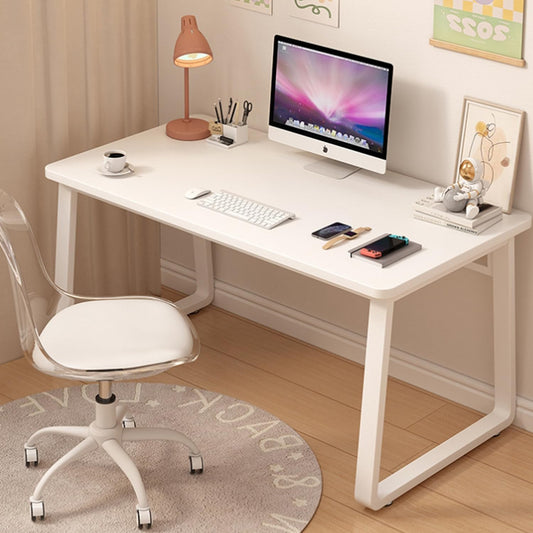 XUEGW Computer Desk Modern Simple Style Desk for Home Office, 39.3 inch White Small Writing Table Study Corner Work Desk for Bedroom