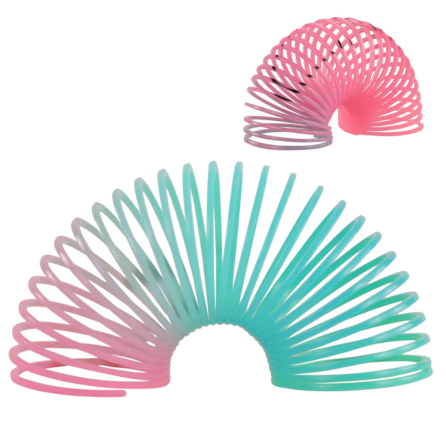 30 Pack Spring Rainbow Magic Fidget Stress Coil Mini Springs Bulk Toys for Party Favor Carnival Prize Birthday Goodie Bag Stuffers for Kids Boys Girls…