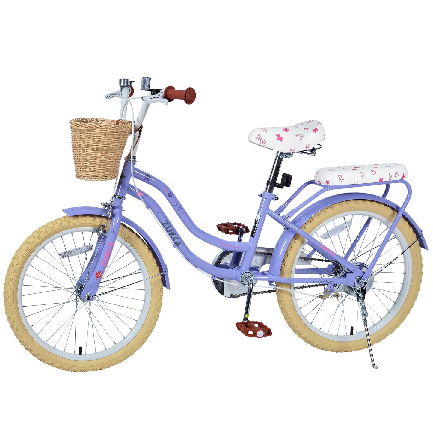 20" Inch Girls Bike Kids Bikes Girl Bicycle 20” Bikes 20 Bike for Girls Ages 7 8 9 10 Years Old,MTB Single Speed Bicycle,Enclosed Chainguard Kids' Bicycles,3 Colors (Light Purple)