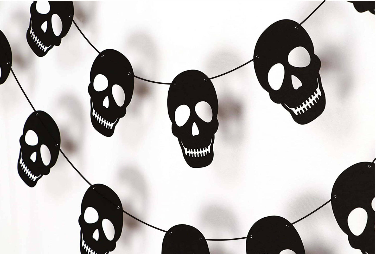 36 PCS Black Skull Garland - Birthday Decorations - Party Decorations - Party Décor - Creative Decorations.