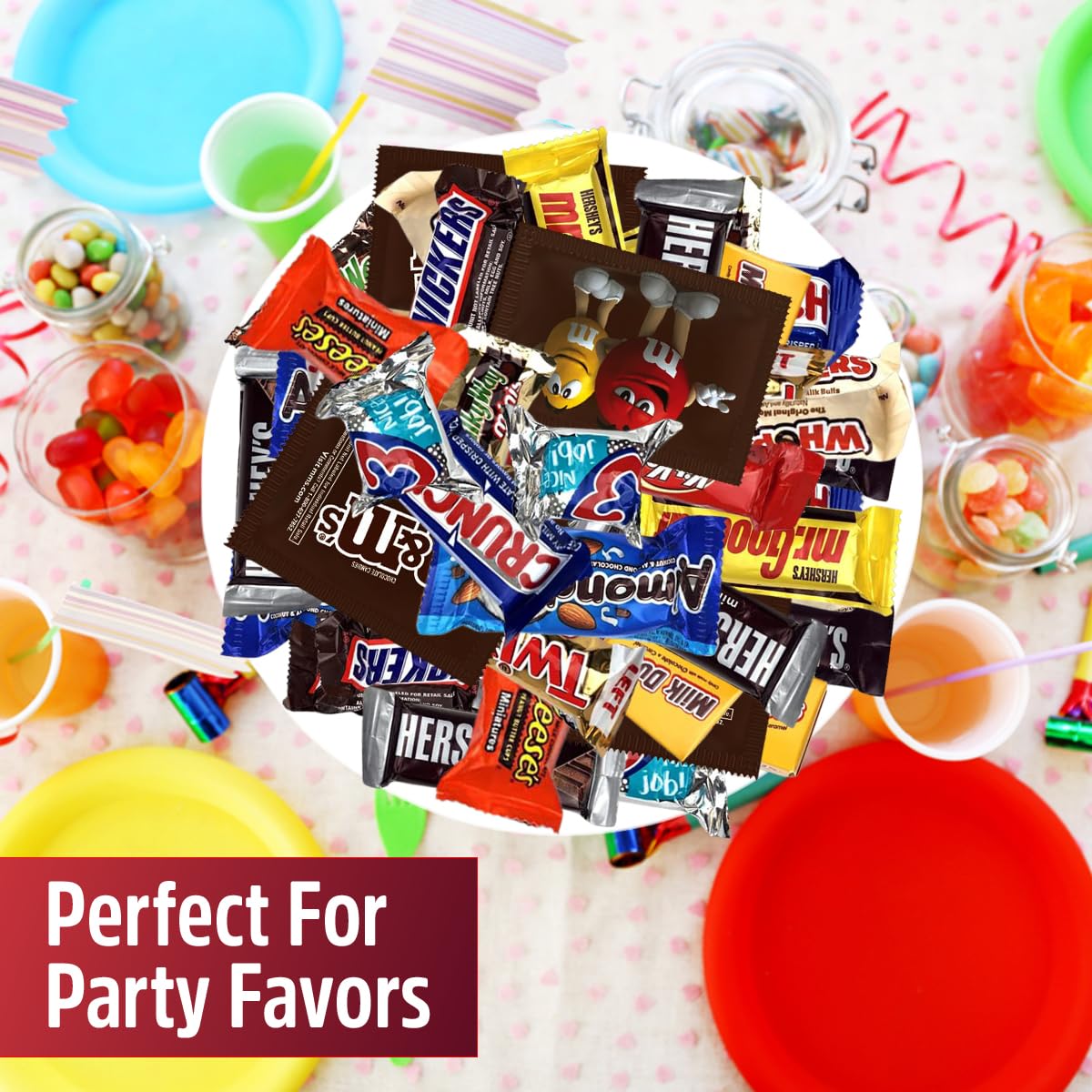 5 Lb Assorted Bulk Chocolate Candy Mix - Fun Size, Holiday, Office Assortment