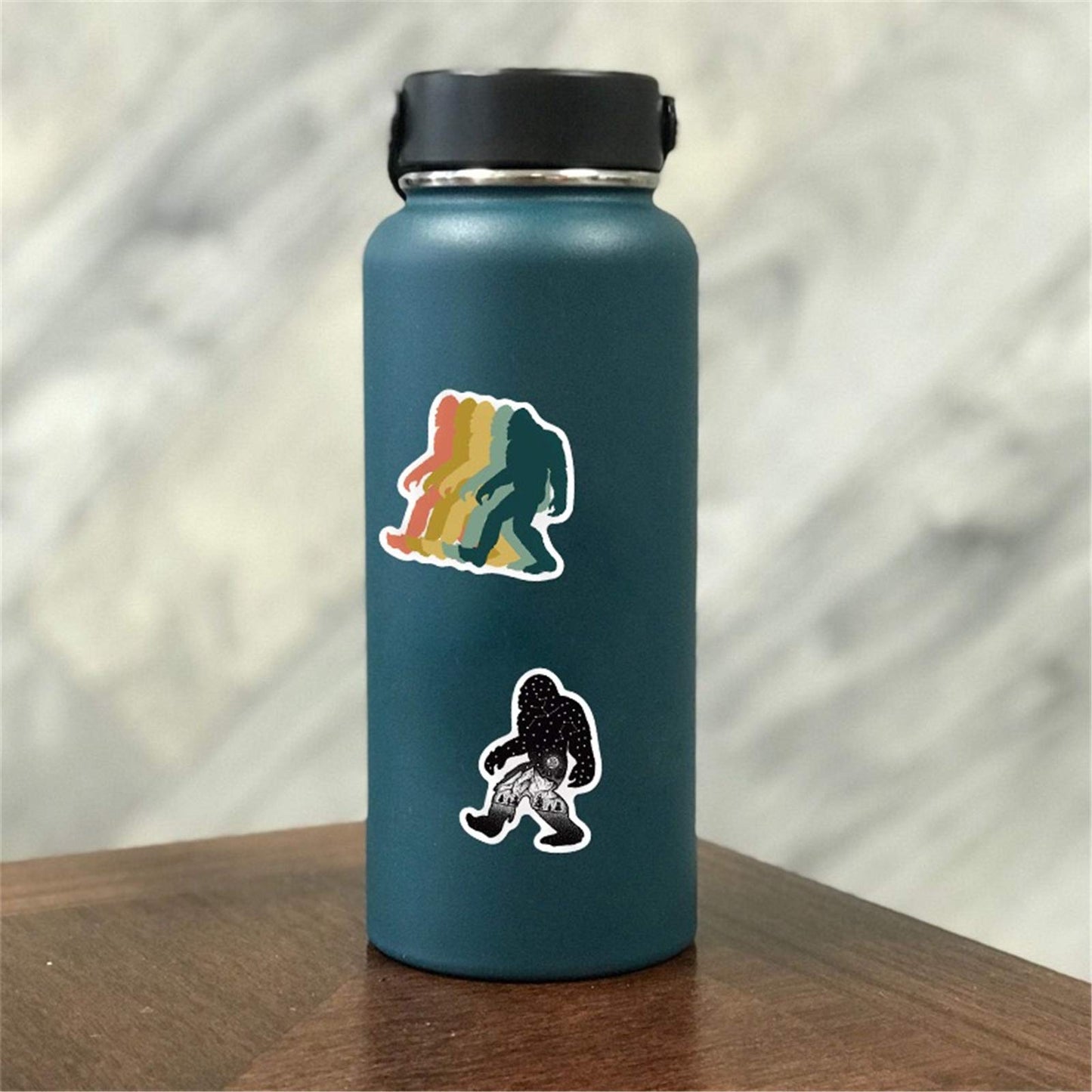 50Pcs Bigfoot Outdoor Nature Vinyls Stickers Laptop Sticker Waterproof Stickers Luggage Skateboard Water Bottle Stickers Decal Bicycle Bumper Snowboard Decorate Gift for Kid