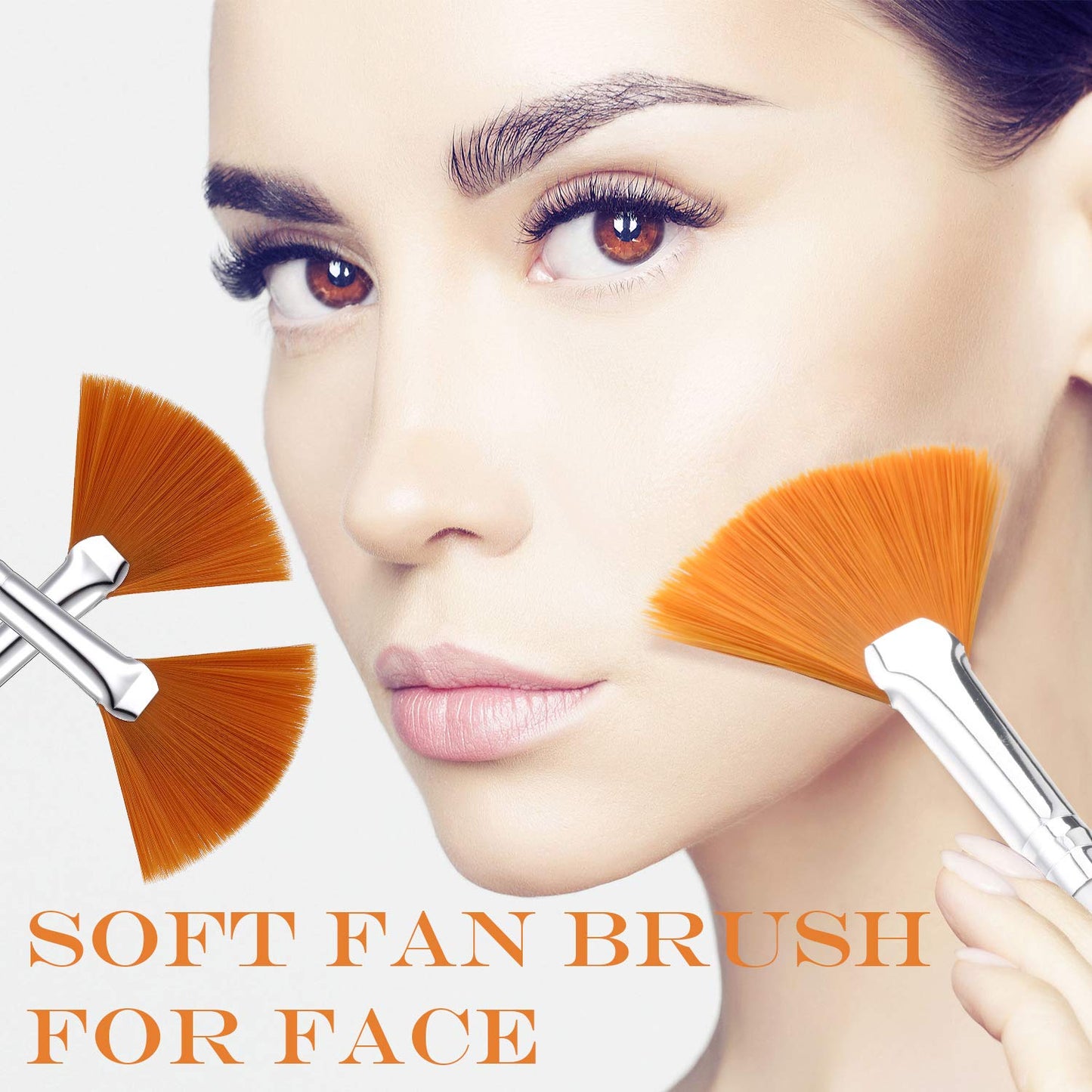 20 Pieces Facial Fan Mask Brushes Acid Applicator Soft Makeup Brushes Cosmetic Tools for Glycolic Peel Masques