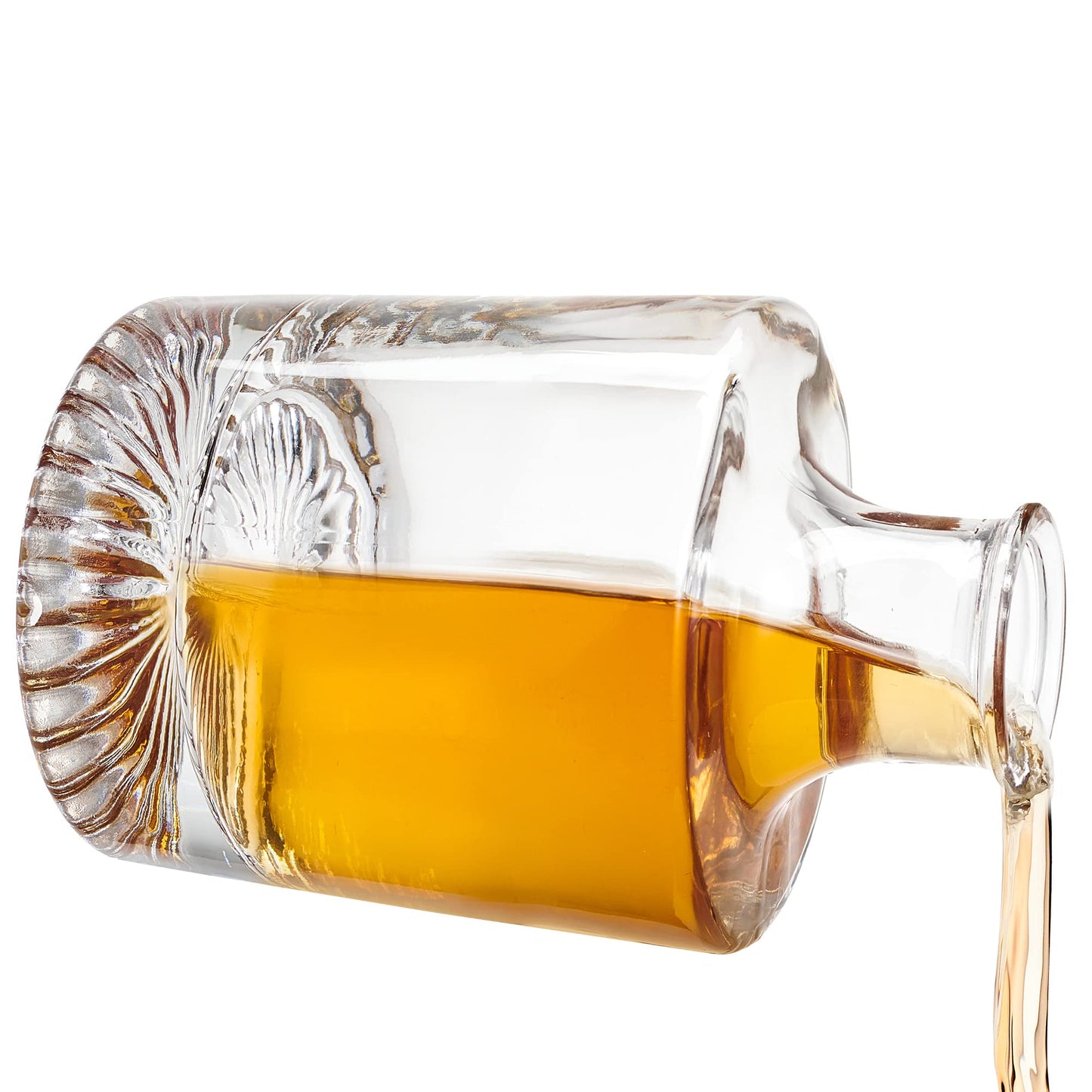 Whiskey Decanter Gift Set for Men - Scotch, Brandy, Cognac, Liquor Decanter 750ml (Pyramide Decanter)