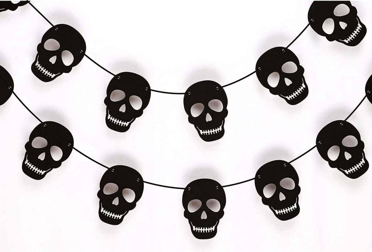 36 PCS Black Skull Garland - Birthday Decorations - Party Decorations - Party Décor - Creative Decorations.