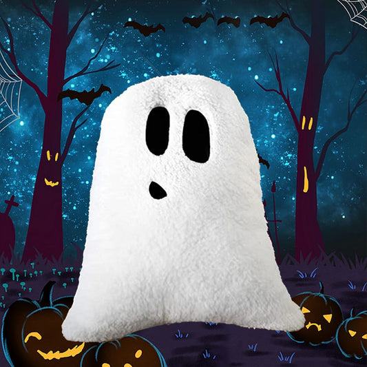 WSARZAHE Halloween Pillows, Ghost Pillow, Fall Decorative Pillow Indoors, Halloween Decorative Throw Pillow, Cute Pillow for Home (14.6 Inch)