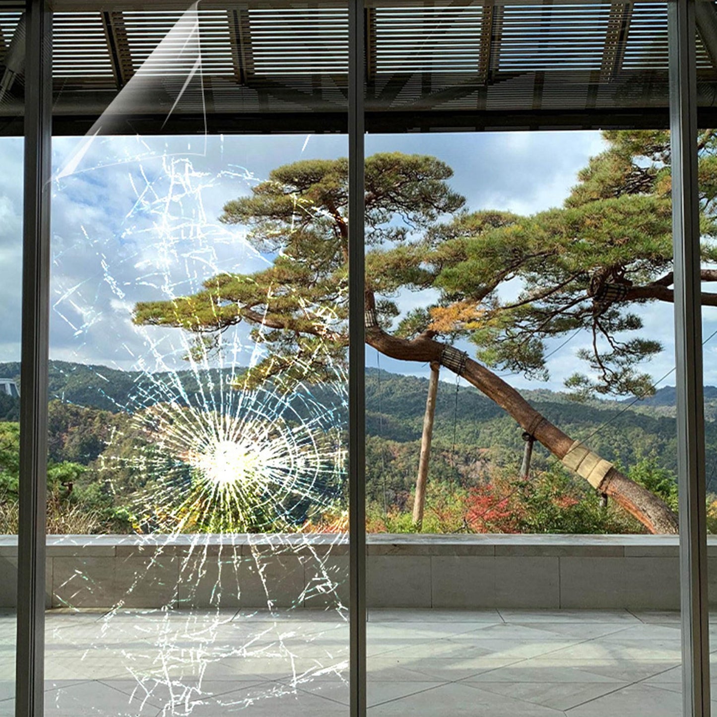4Mil Clear Window Security Film, Shatterproof Film, Transparent Self-Adhesive Window Safety Film, Anti Shatter Tempered Glass Film for Home and Office Protective