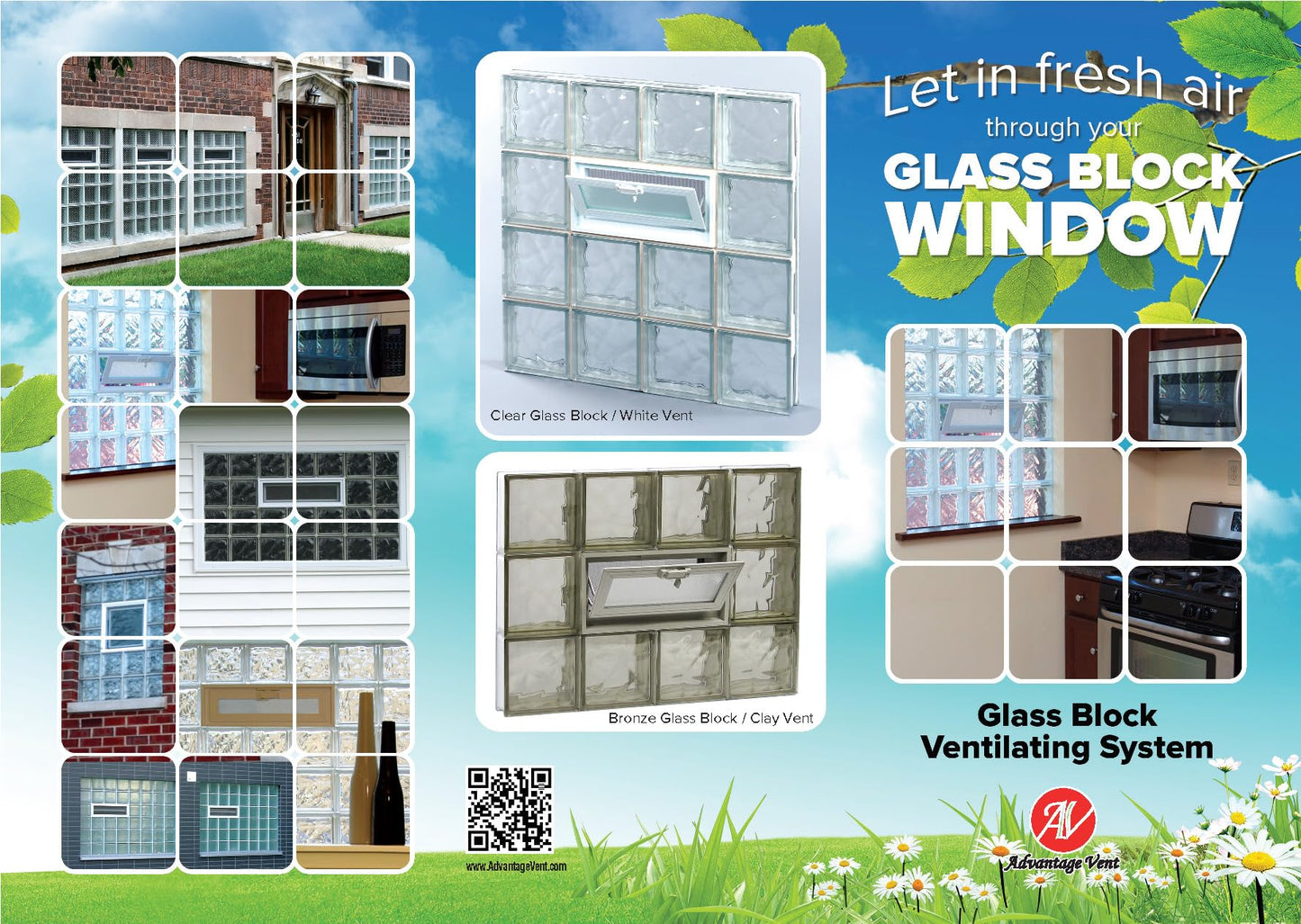 2408 Hopper Vent Window for Glass Blocks, Sheds, Cabins, Tiny Homes, Garages