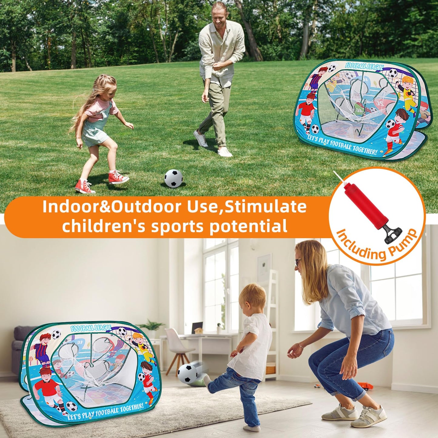 32Inch Bean Bag Toss Game Toy, Outdoor Toys for Toddlers Football Toys, Outdoor Activities for Kids Ages 3-5 Lawn Games for Kids