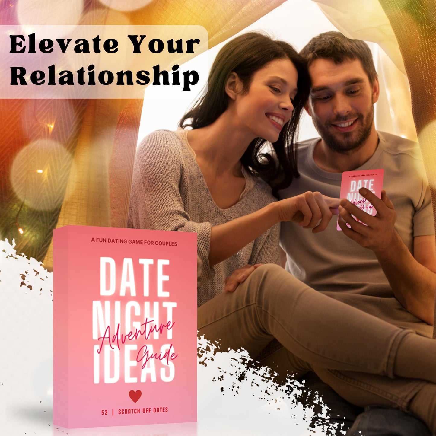 Wallertree 52 Scratch Off Date Night Ideas - Fun & Adventurous Date Night Cards for Couples - Romantic Wedding Gifts for Newlyweds - Cool Bridal Shower Gift Idea
