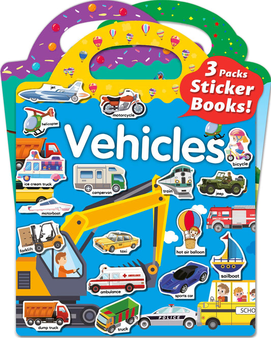 Walenced Reusable Sticker Book for Toddlers 2-4 Years, Stickers for Kids, Toddler Sticker Book Ages 1-3, Toddler Craft Activities, Toddlers Travel Toys Ages 2+ Boy Girl Birthday Gifts