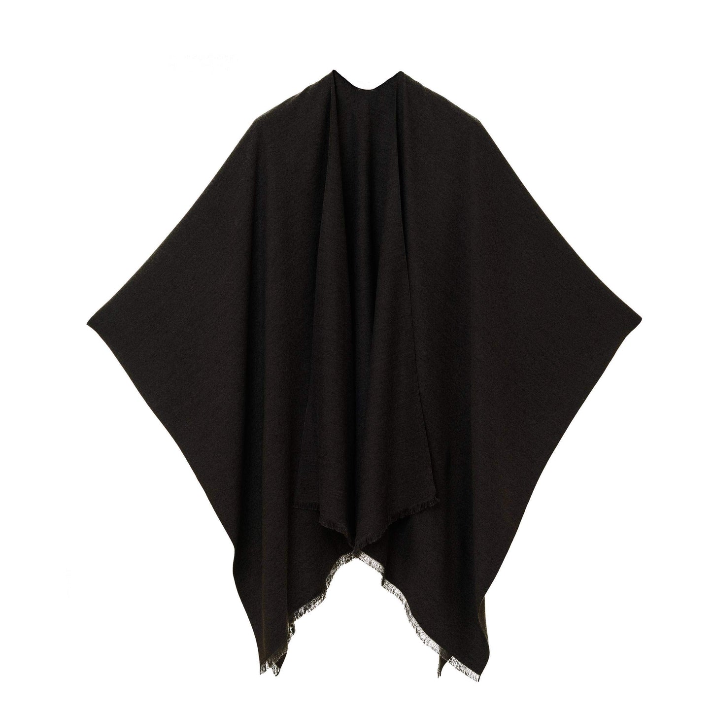 Women's Shawl Wrap Poncho Ruana Cape Cardigan Sweater Open Front for Travel Flight Cruises (PC03-11)