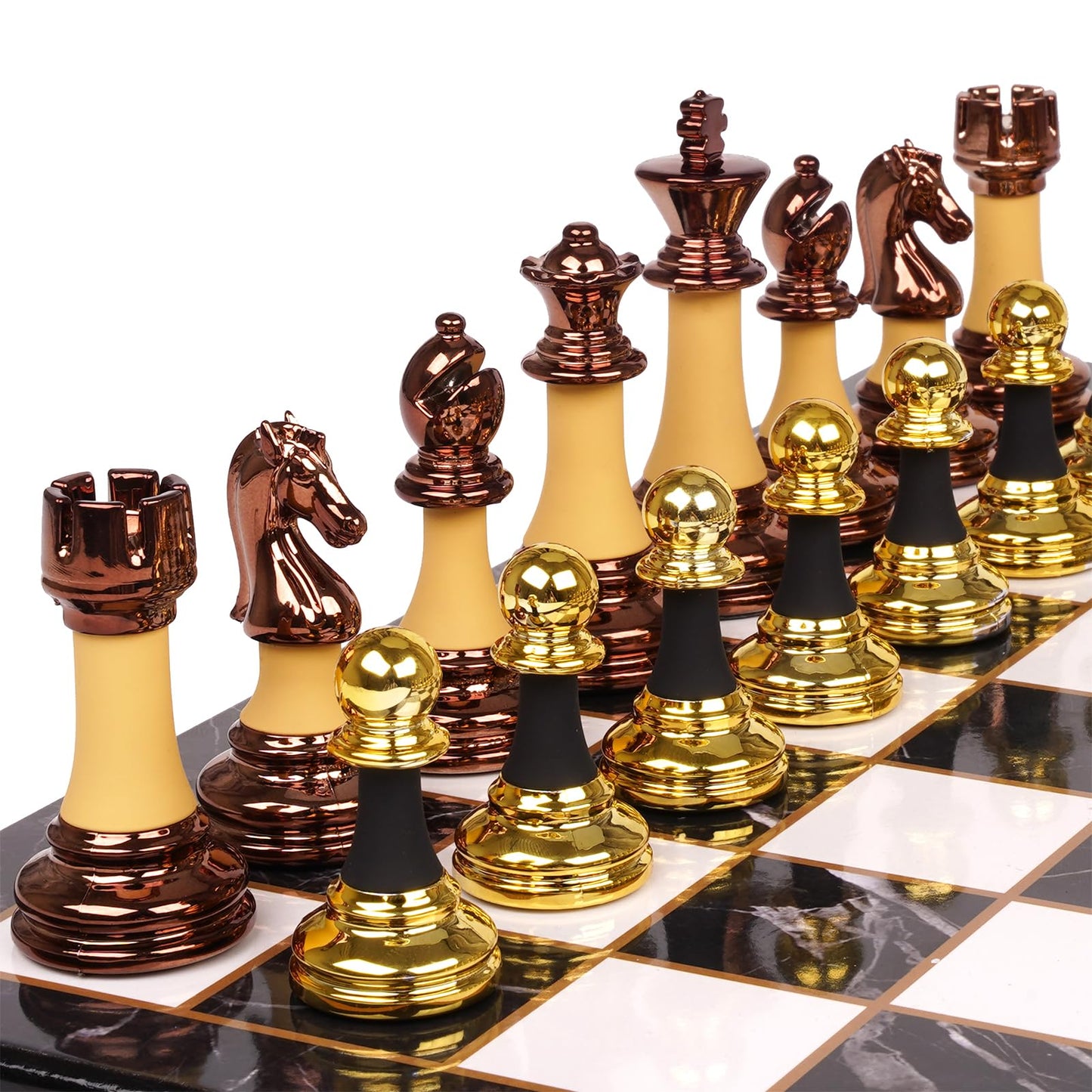 15" Acrylic Chess Sets for Adults Kids with Zinc Alloy + Acrylic Chess Pieces & Portable Folding Wooden Chess Board Travel Tournament Chess Set Strategy Board Game Gift – Chessmen