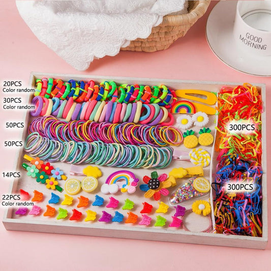786 pcs Gift Set Hair Accessories Baby Little Girls Hair Clips Bows Ties Toddlers Barrettes Hairpins Set Head Ornaments