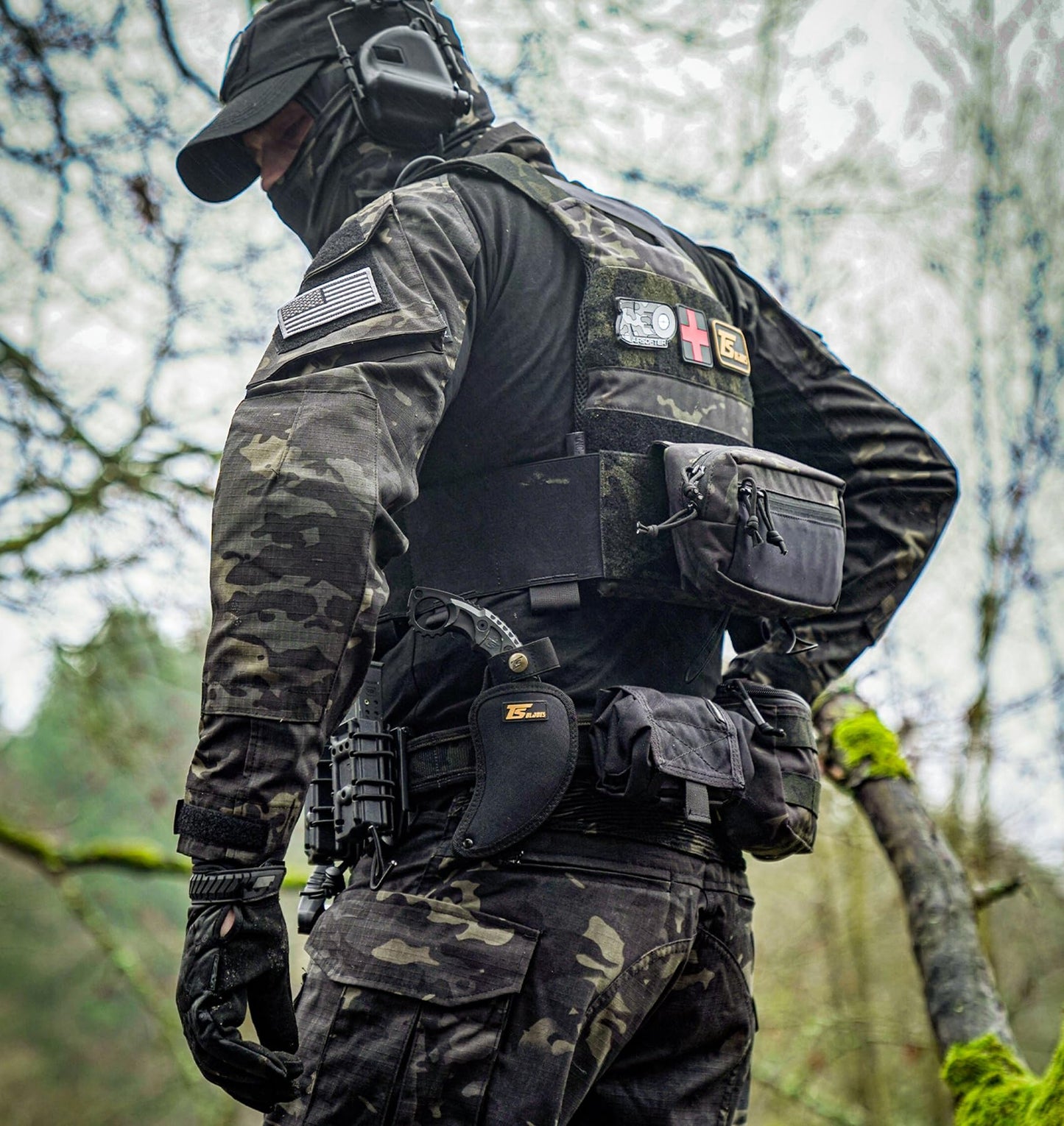 VOTAGOO GEAR G3 Combat Uniform Set for Men Tactical Camouflage Clothing Hunting Paintball Suit with Knee & Elbow Pads