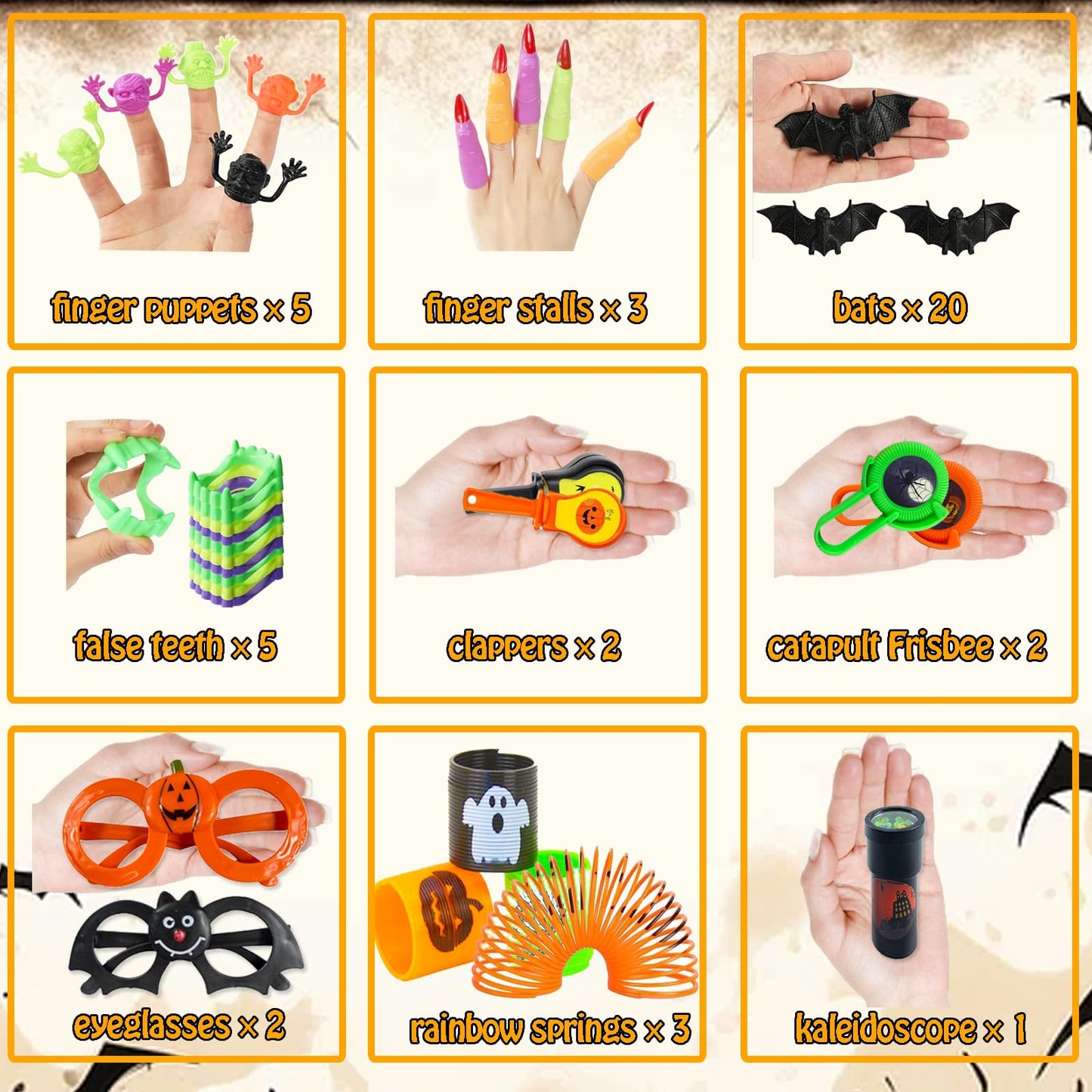 200PCS Halloween Party Favors Assortment Bulk, Halloween Toys for Kid Girls Boys Goodies Party Bags Stuffers Fillers Prizes for Trick or Treat Classroom Prize