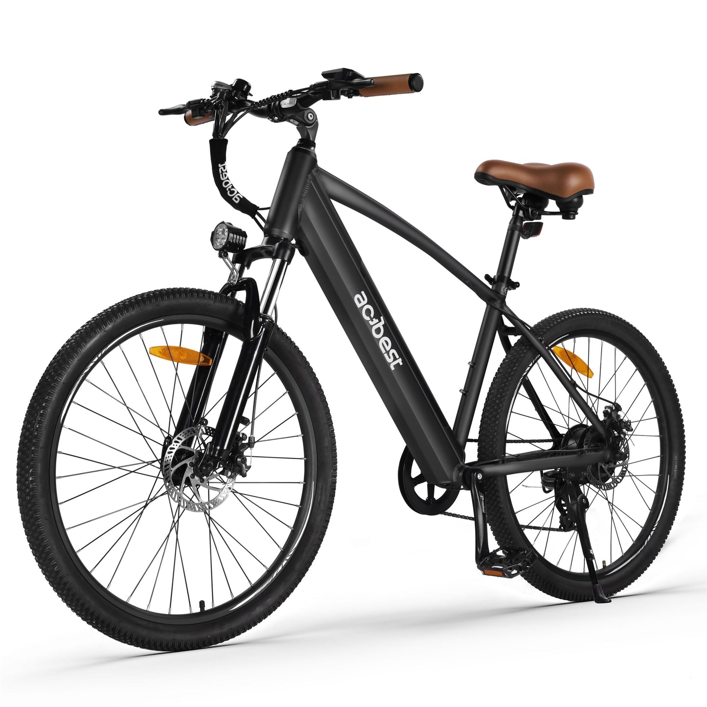 ACTBEST Core Electric Bike for Adults - 468Wh Removable Battery, 26 inch Step Over Electric Bicycle, 350W(Peak 750W) Brushless Motor Cityrun Ebike, 7 Speed, Up to 50 Miles, Black