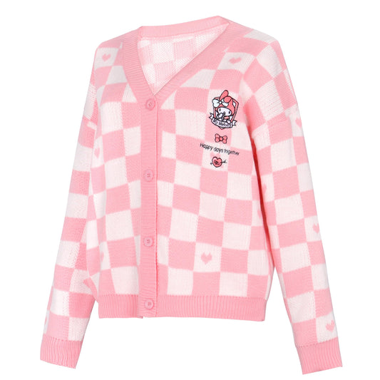 WANHONGYUE Cardigan Sweaters for Women Girls Long Sleeve Open Front Knit Cardigans JK School Uniform Pink S