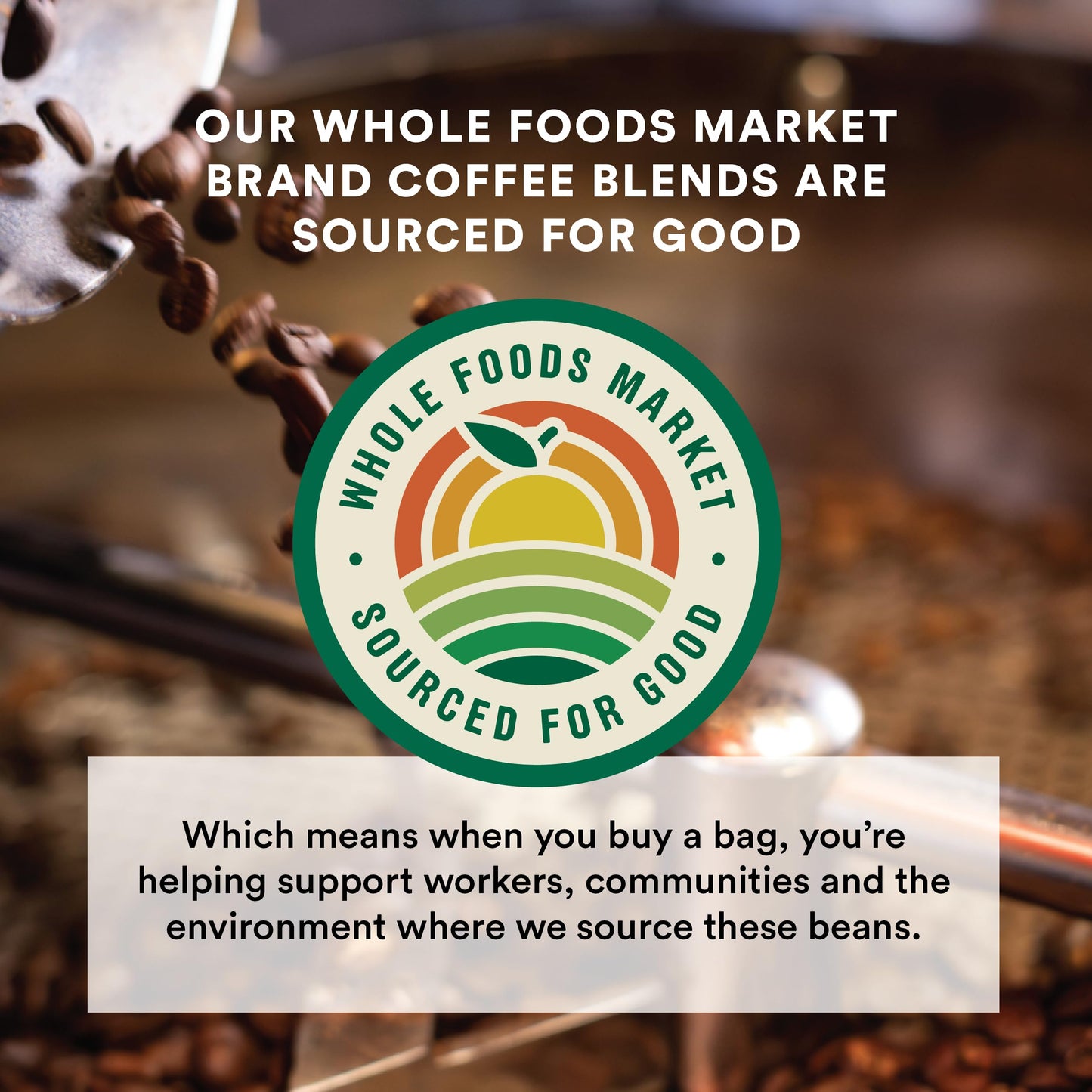Whole Foods Market, Organic Breakfast Blend Whole Bean Coffee, Light Roast, Milk Chocolate, Caramel & Citrus, 12 Ounce