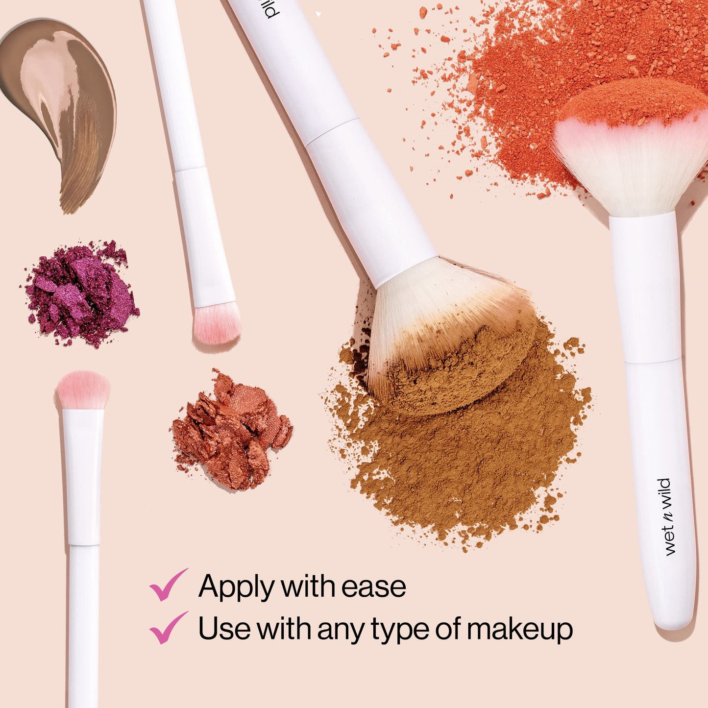 wet n wild Contour Brush,Sculpt, Highlight, & Blend, Luxurious Plush Fibers, Ergonomic Handle for Comfortable Precision Control, Cruelty-Free & Vegan