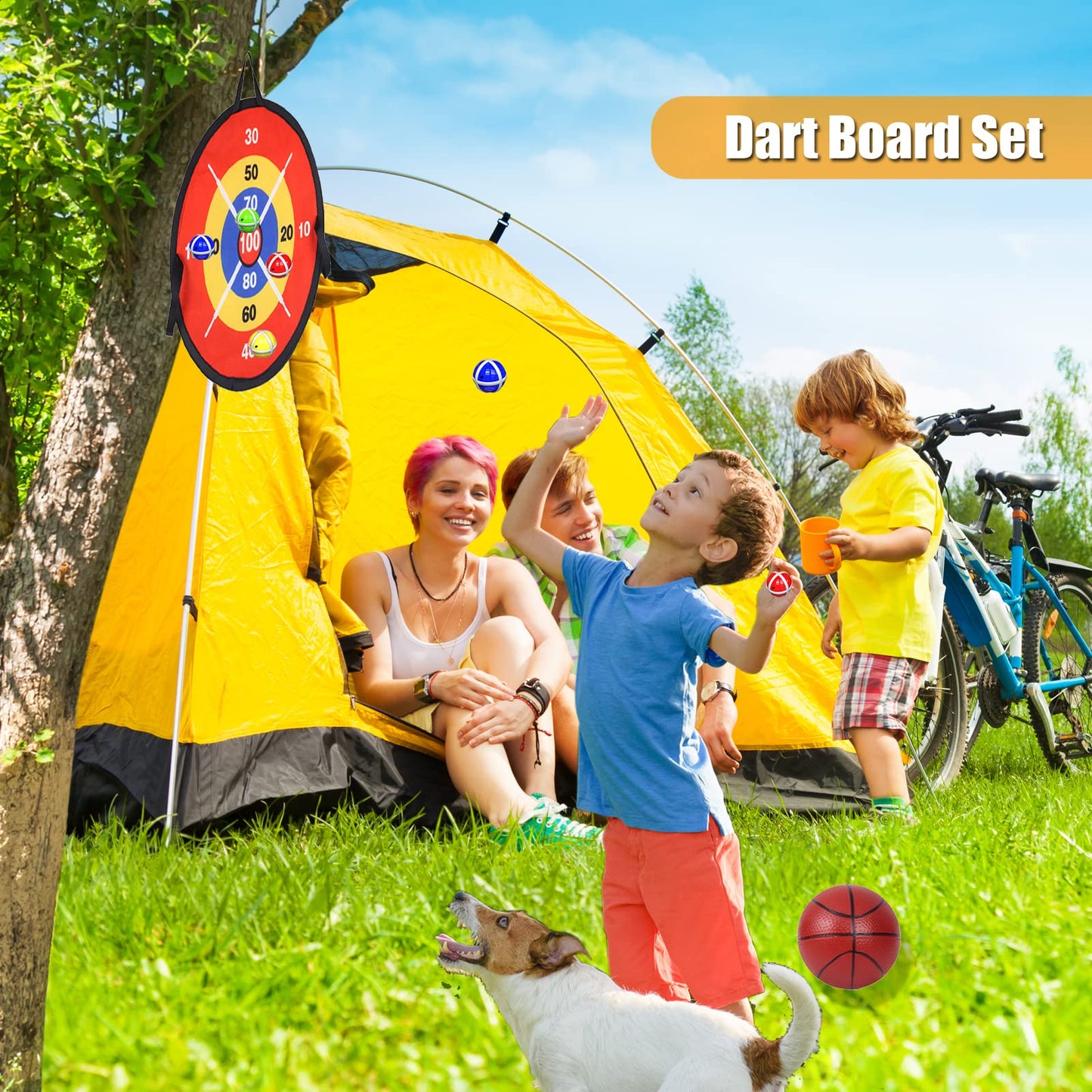 14" Dart Board, Basketball Hoop for Kids Toddlers, Sports & Outdoor Play Toys, Kids Boy Toys, Birthday Gift Toy for 3 4 5 6 7 8 9 10 11 12 Year Old Boys Girls, Easter Gifts Party Favors