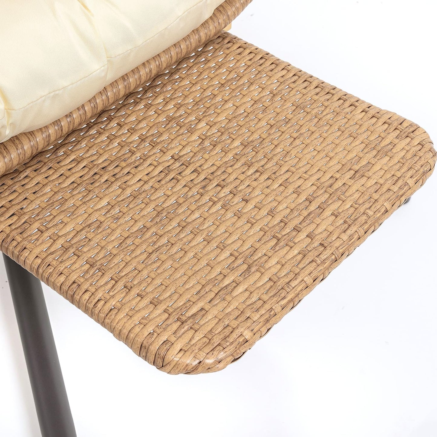 Yechen Hanging Egg Chair with Stand and Footrest for Indoor Outdoor, Foldable Wicker Rattan Patio Egg Swing Chairs Hammock Egg Chair with UV Resistant Cushion for Bedroom Porch, 350 Lbs Capacity