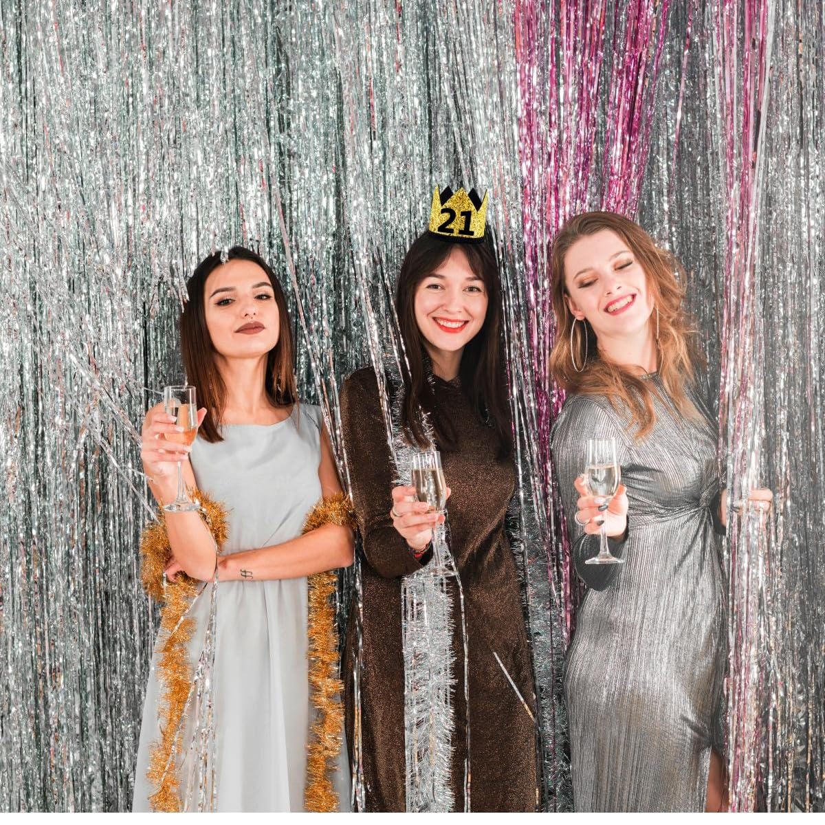 21st Birthday Crown Hat Gold Black Sequin Party Crown, Happy 21 Years Old Bday Decorations Twenty-one Cap Party Outfit Gifts Photo Booth Props Supplies Ideal Him Her Men Women Party Favors Decors