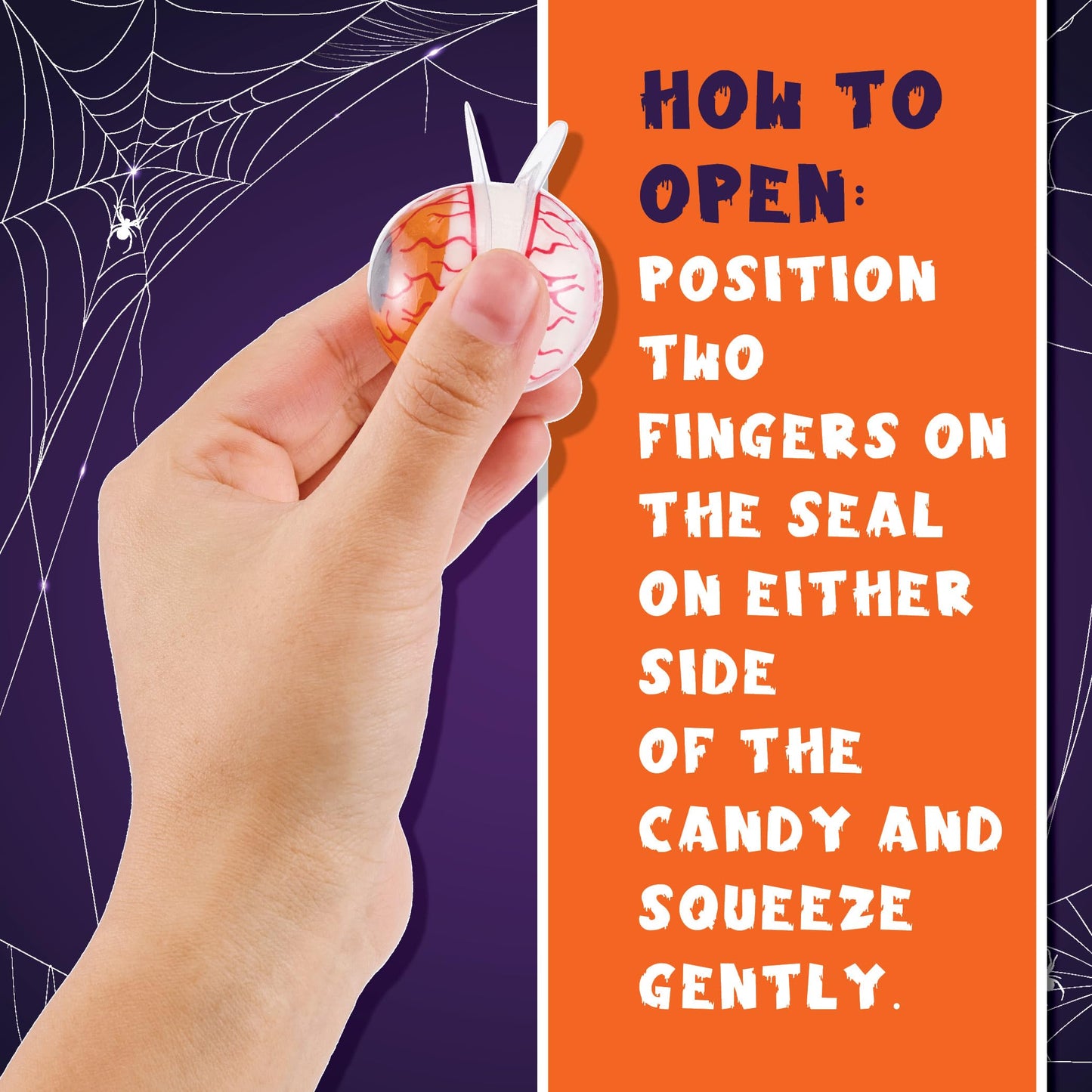 30 Gummy Eyeballs, Spooky Halloween Eyeball Candy in 4 Flavors, Soft Gummies with Jelly Filling, Individually Wrapped, By 4YoreElves (19 oz)