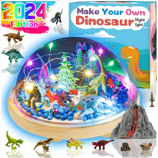 Y YOFUN Make Your Own Dinosaur Night Light - Dinosaur Toys for Kids,Toy Decor & Arts Crafts Night Light Set, Gifts for Boys Age 5 6 7 8 9 10 Years Old