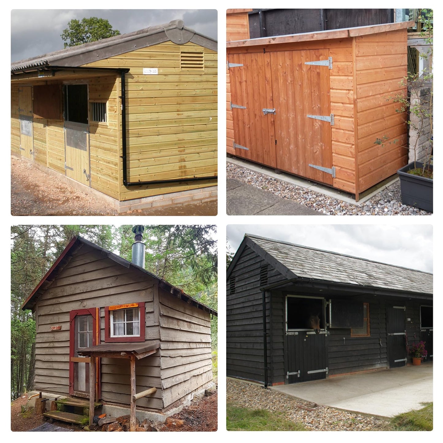 5-Key Double Door Shed Hardware Kit - Complete with Hinges, Latches, and L-Handle Lock - Includes Window and Door/Window Hinge Set, for Gates, playrooms