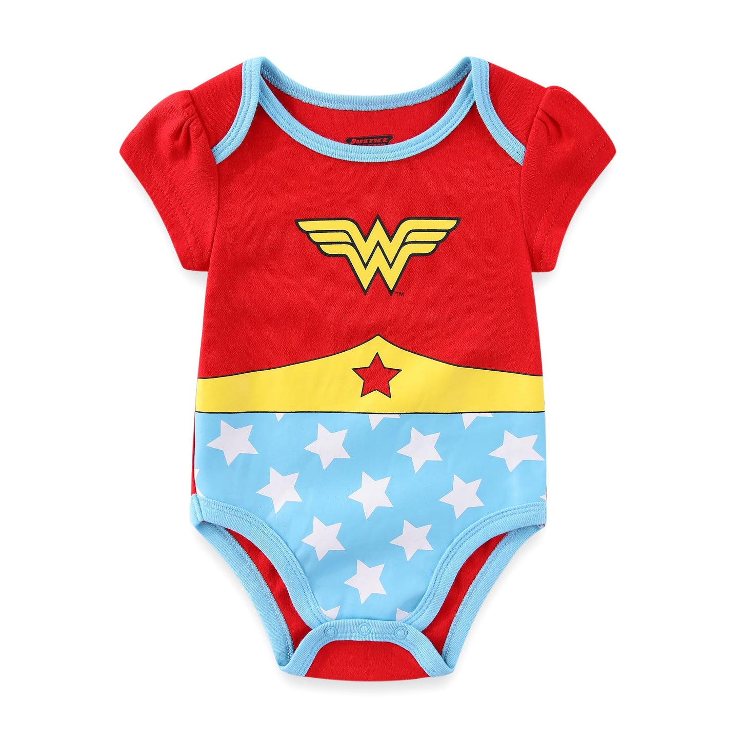 WARNER BROS DC Comics Girls Short Sleeve Bodysuit 5 Pack for Newborn and Infant
