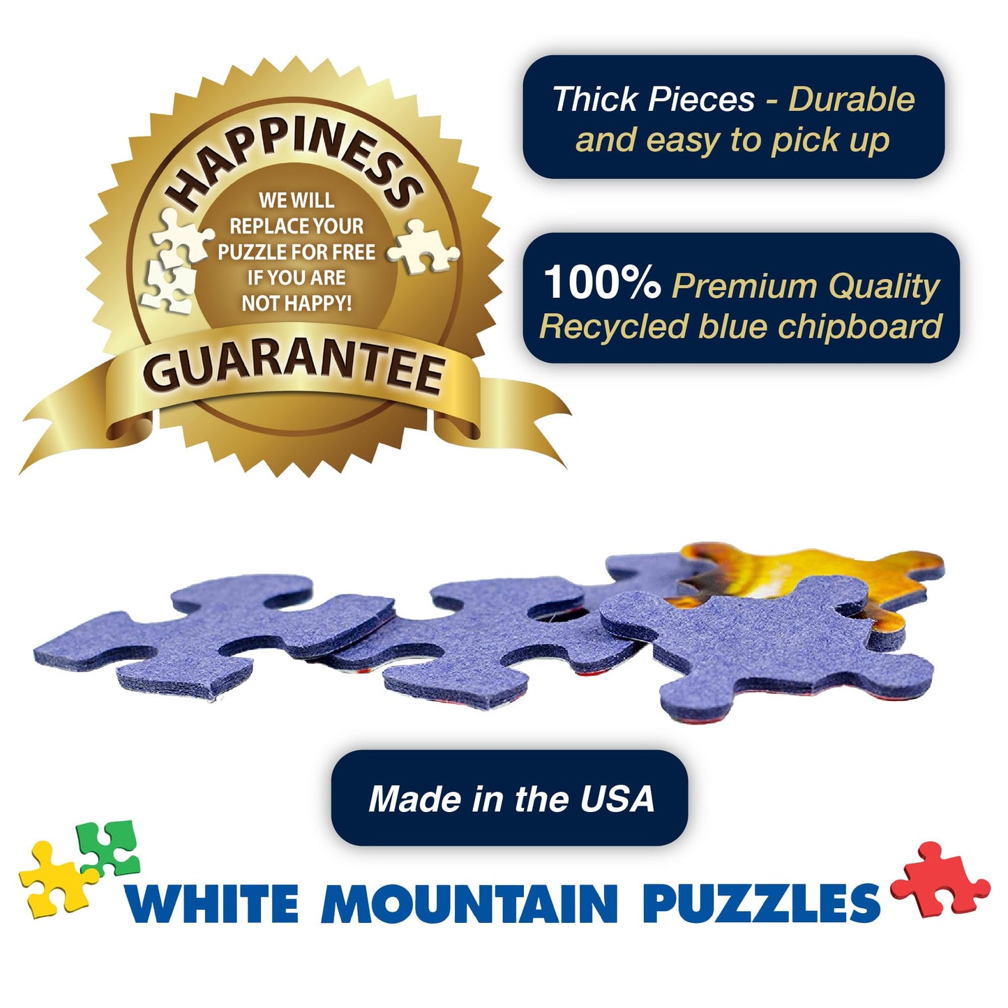 White Mountain Puzzles Welcome Fall 1000 Piece Puzzle for Adults Collage Autumn Jigsaw Puzzles for Adult Grandparents and Family