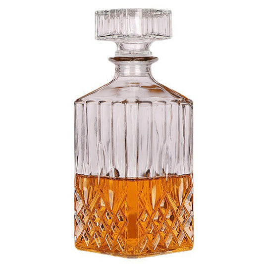 1PCS 33.8 oz Diamond Decanter Whiskey Decanter Crystal Whiskey Bottle – For Whiskey, Bourbon, Scotch and Spirits