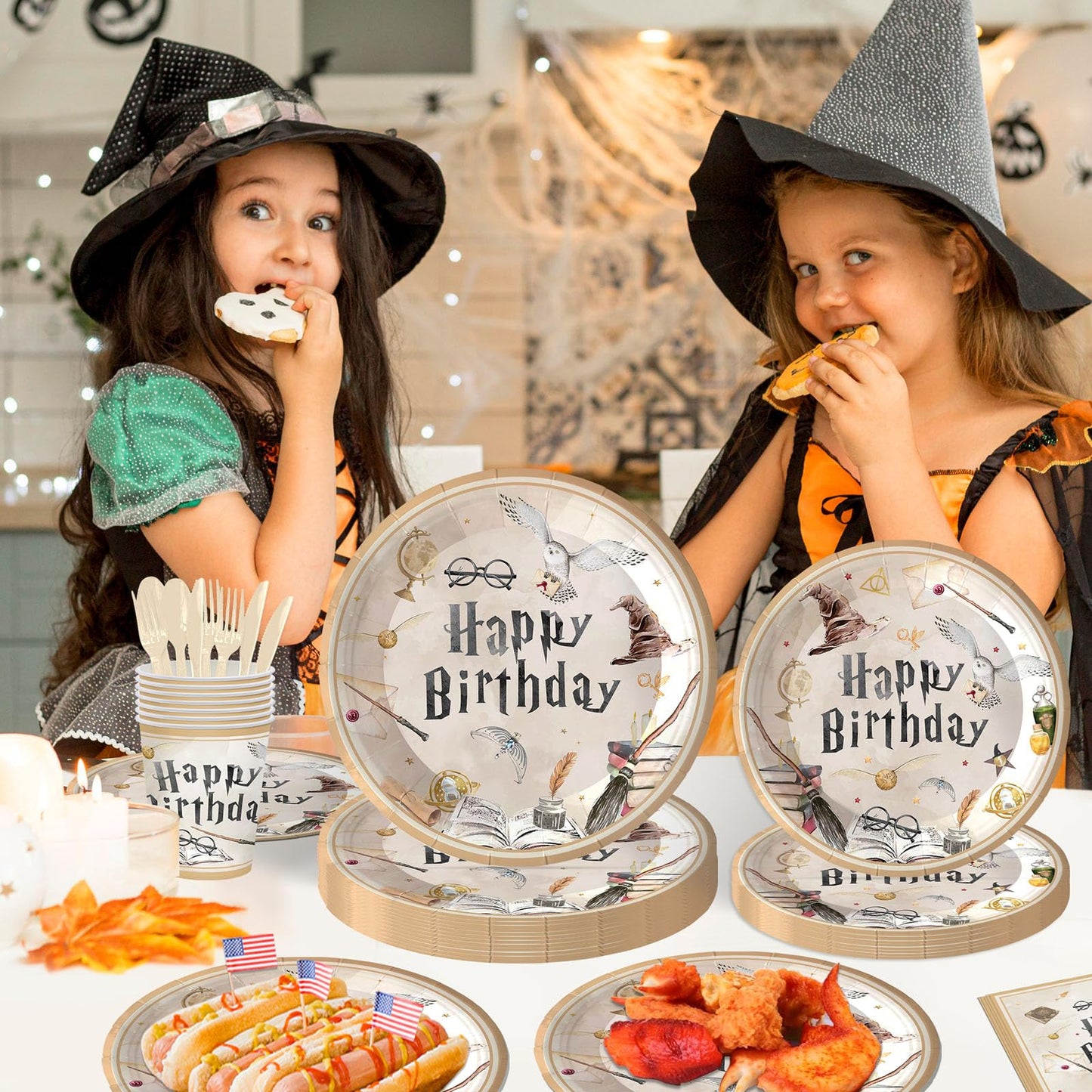 140PCS Birthday Party Paper Plates Napkins Birthday Party Supplies Paper Cups Dessert Plates Kids Boys Birthday Decorations Set for 20 Guests