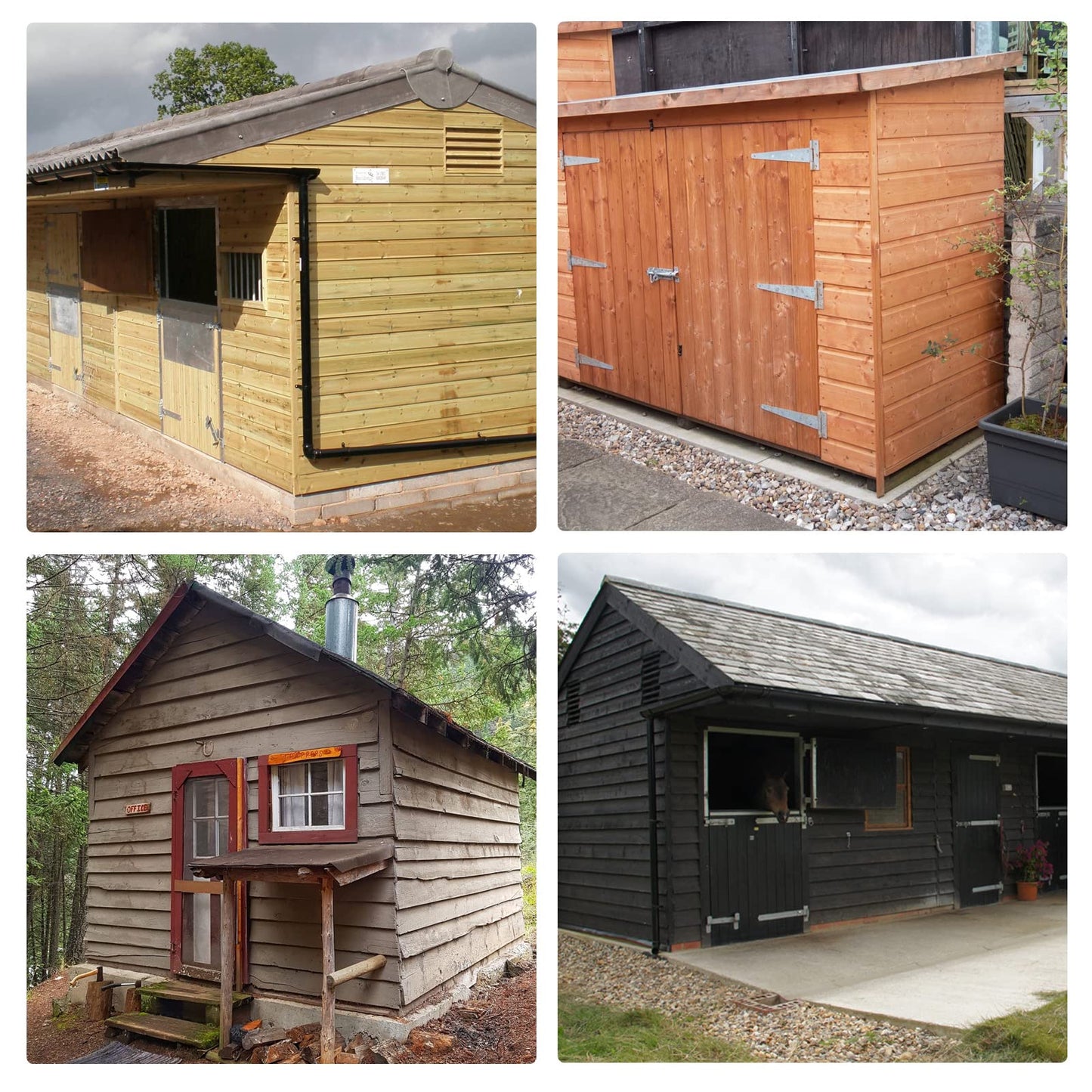GEDSIOLD Double Door Shed Hardware Kit -Includes Window and Door/Window Hinge Set, Complete with Hinges, Latches, and T-Handle Lock -, for Gates, playrooms
