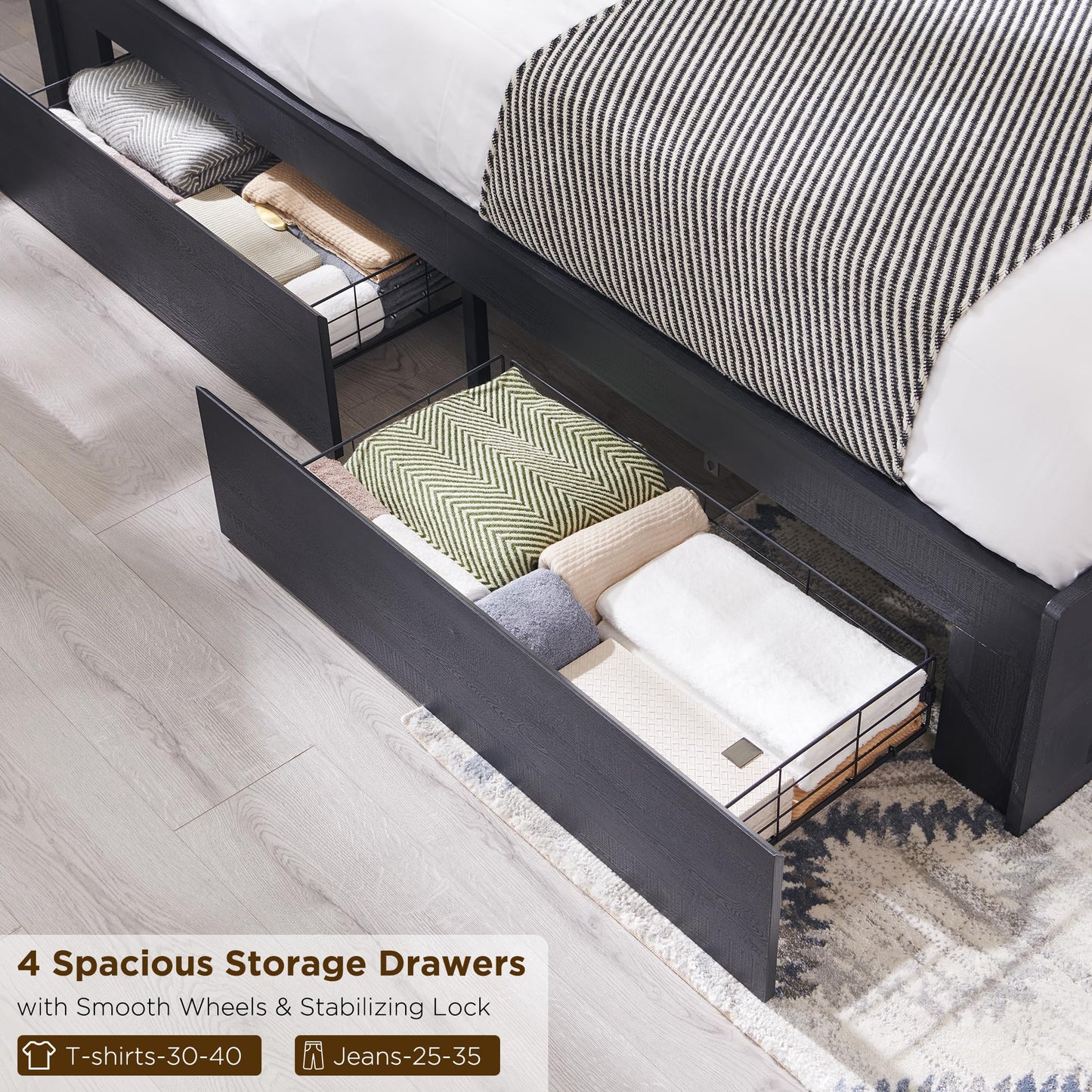 ACCOHOHO King Size Bed Frame