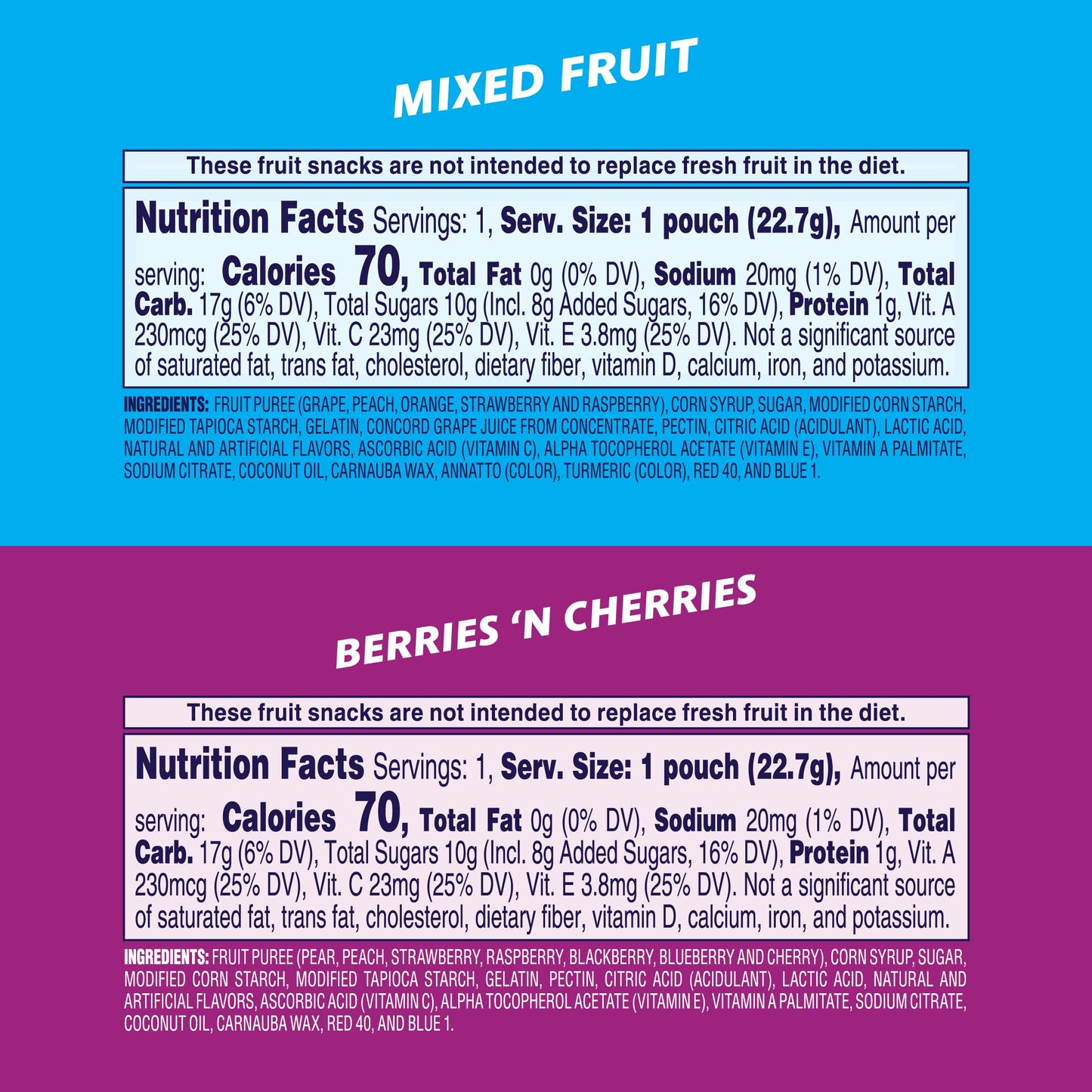 Welch's Fruit Snacks, Mixed Fruit Snack Box, Gluten Free, 0.8oz Snack Packs (Pack of 60)