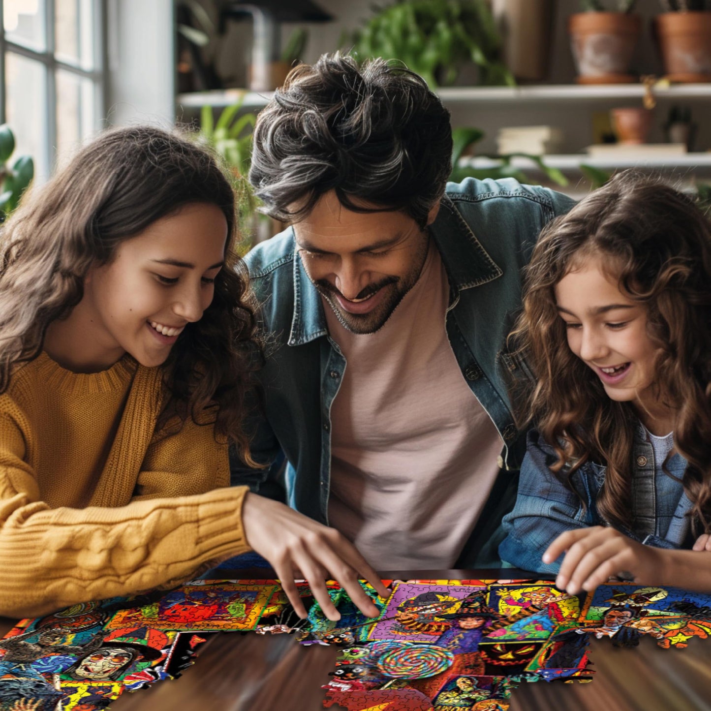 White Mountain Halloween Season Puzzle 1000 Piece Collage Jigsaw Puzzle for Adult and Family