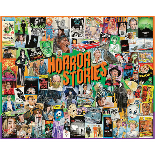 White Mountain Horror Stories Halloween Puzzles 1000 Pieces Jigsaw Puzzle for Fall and Autumn
